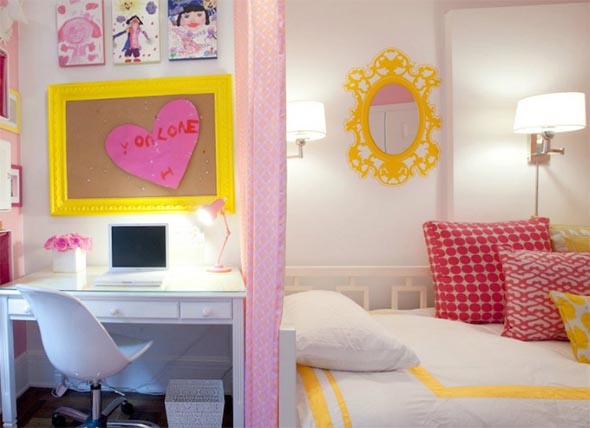 Decoração simples para quarto de meninas 006