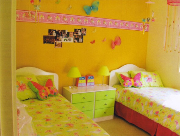 Decoração simples para quarto de meninas 008