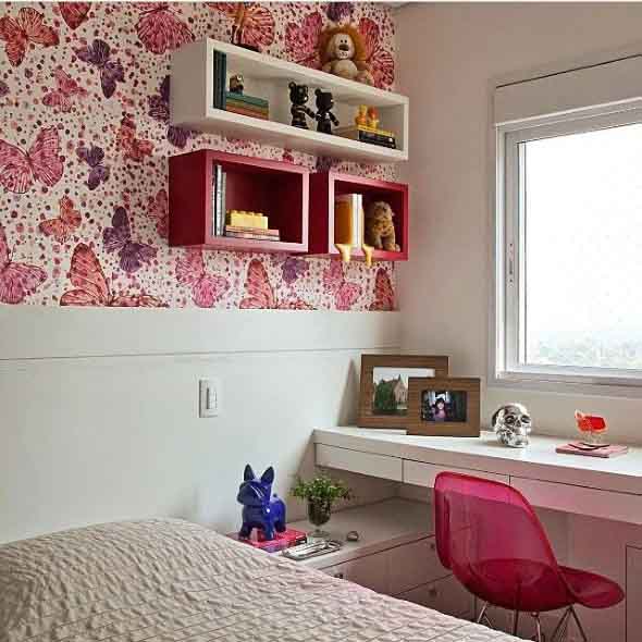 Decoração simples para quarto de meninas 012