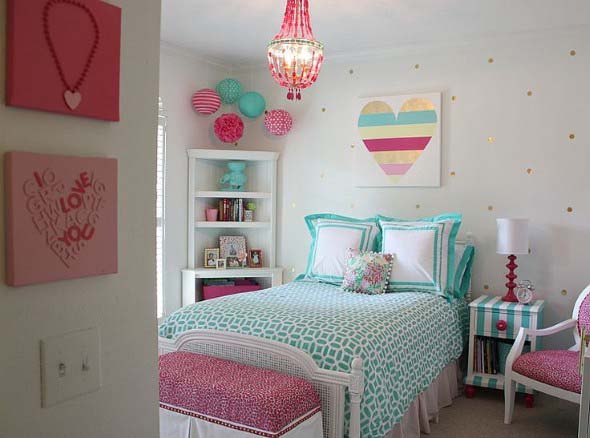 Decoração simples para quarto de meninas 013