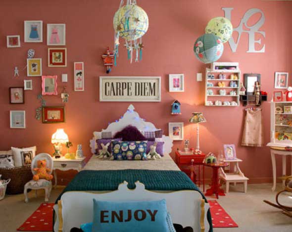 Decoração simples para quarto de meninas 015