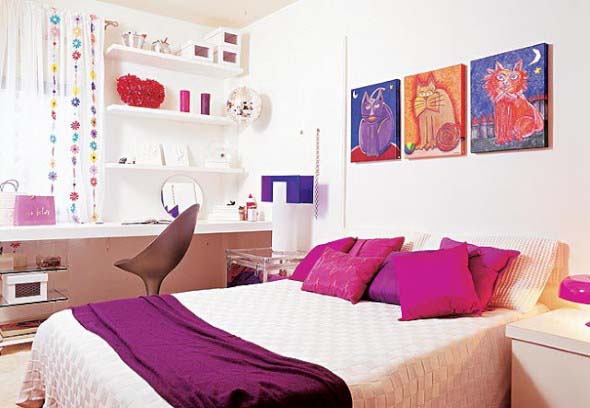 Decoração simples para quarto de meninas 017