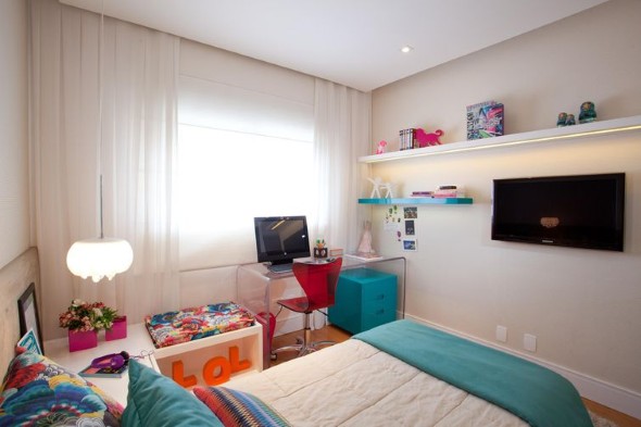 Decoração simples para quarto de meninas 022