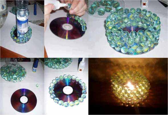 decoração criativa com CDs usados 013