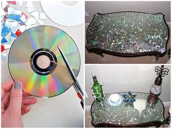 decoração criativa com CDs usados 014