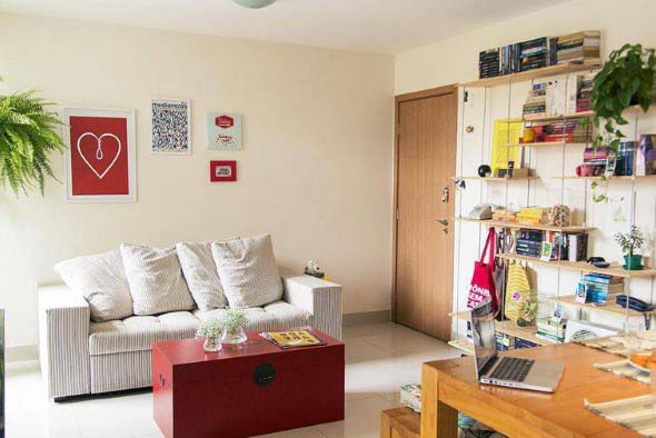 Ideias simples para decorar salas pequenas 012