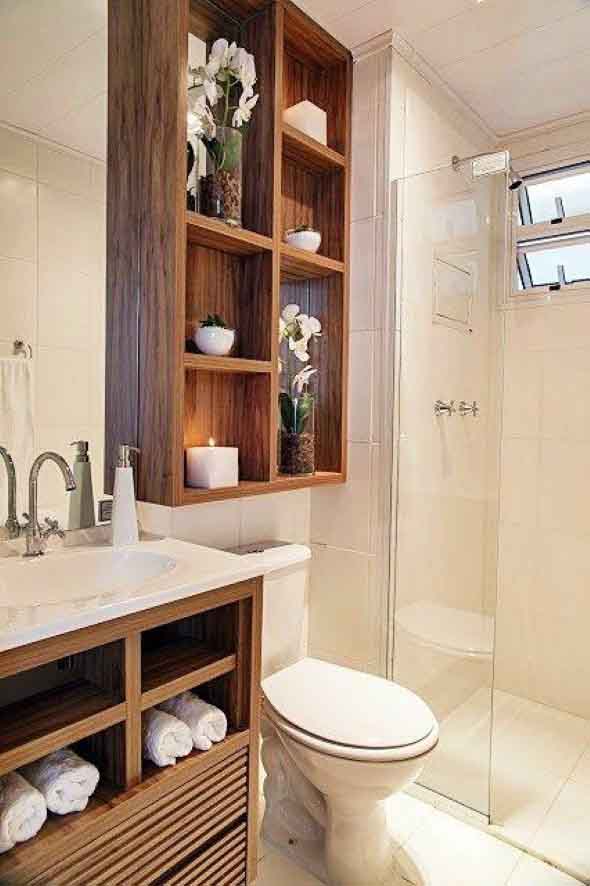 Soluções práticas para banheiros pequenos 021