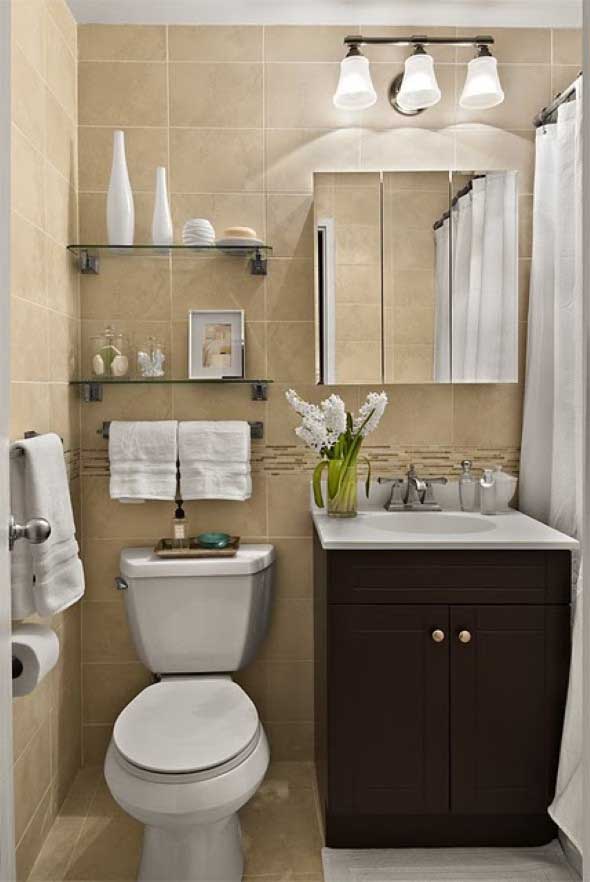 Soluções práticas para banheiros pequenos 022