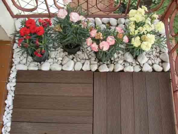 Canteiro de flores criativo para varanda e jardim 003