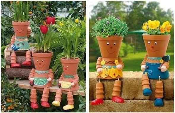 Canteiro de flores criativo para varanda e jardim 008
