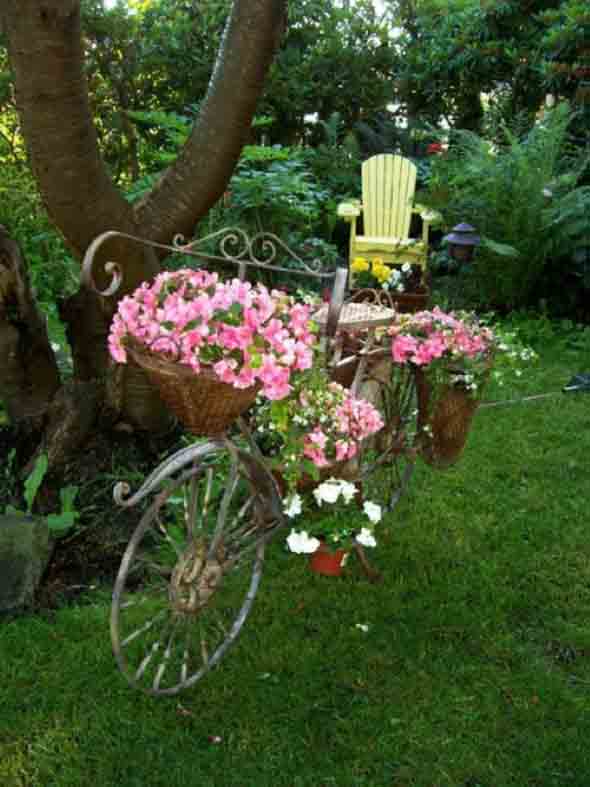 Canteiro de flores criativo para varanda e jardim 017