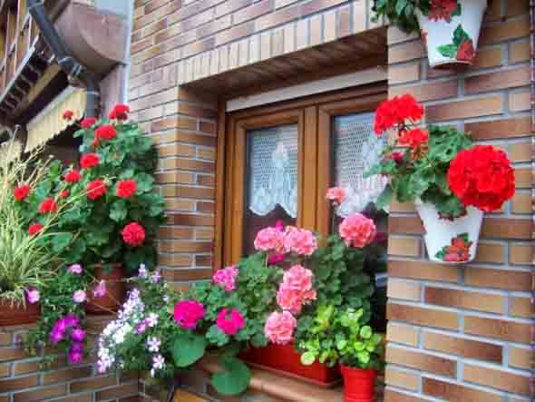 Canteiro de flores criativo para varanda e jardim 018