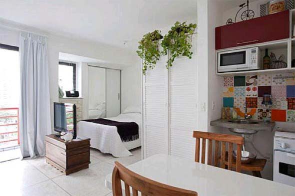 Apartamento pequeno com ambientes integrados 023