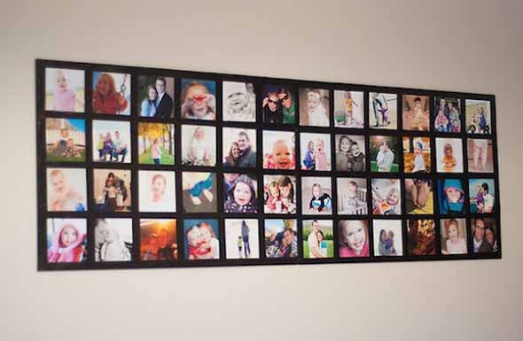 DIY - Aprenda a montar um painel de fotos 007