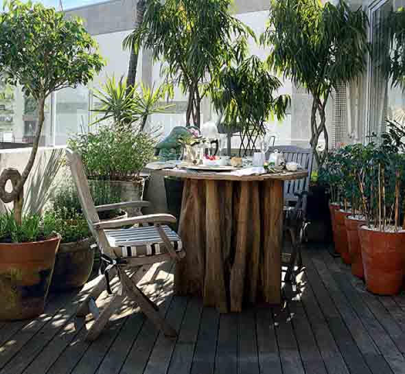 Mesas para varanda quintal ou jardim 014
