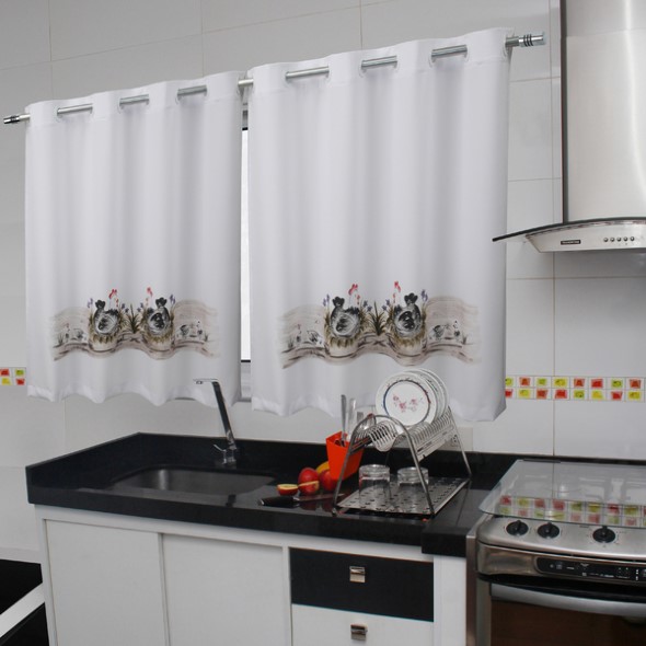 Cortinas na cozinha 001