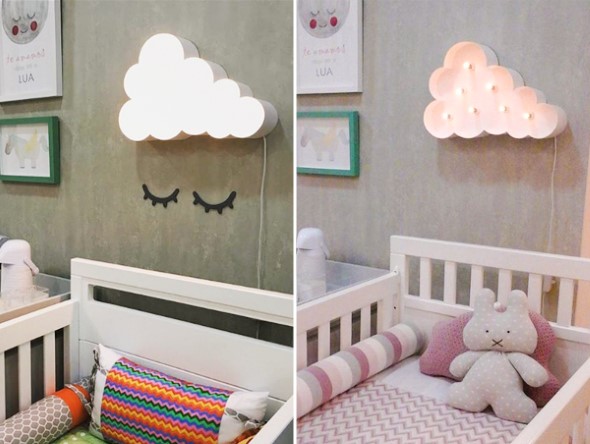 Quarto decorado com nuvens 006