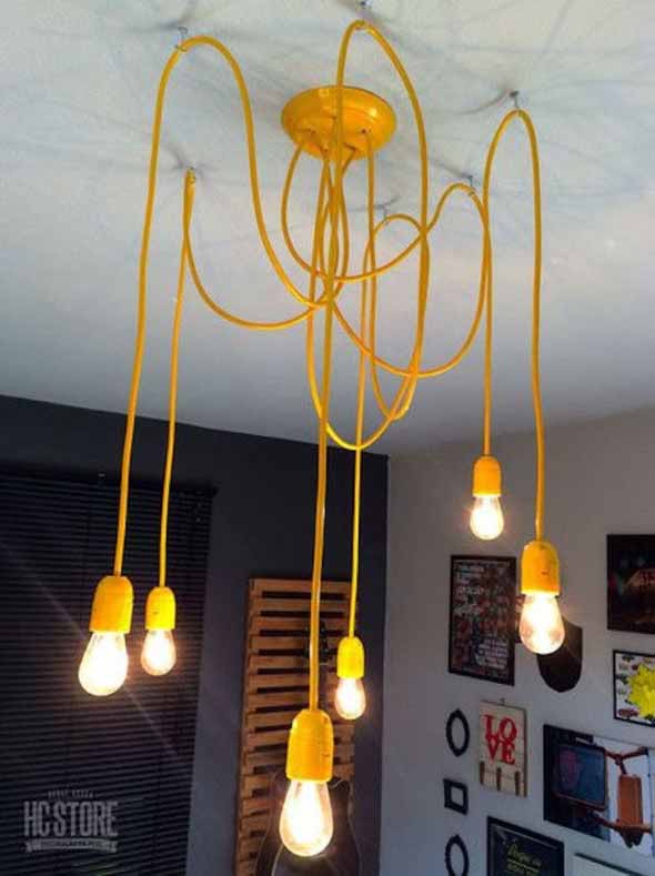 Iluminação com lâmpadas vintage na decoração 010