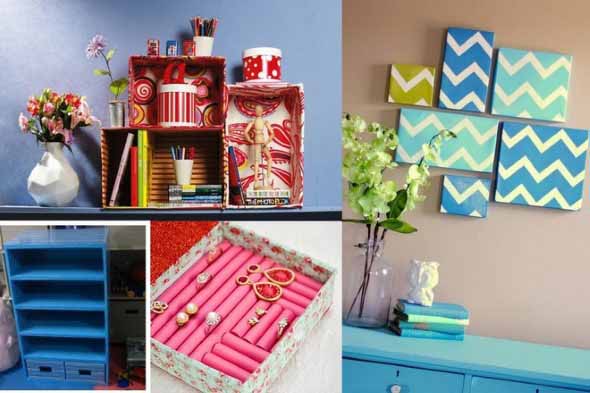 DIY - Caixas de papelão na decoração 002