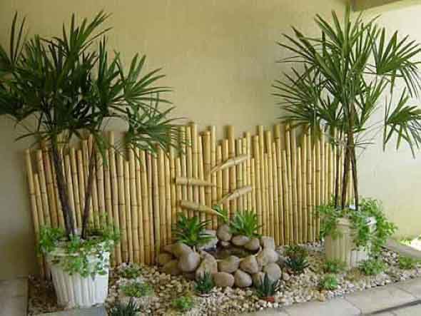 Ambientes decorados com o uso do bambu 016