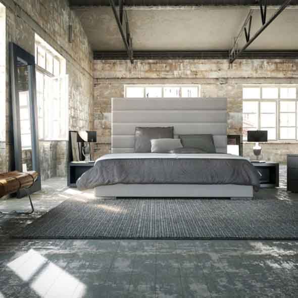 Decoração industrial em quarto masculino 005