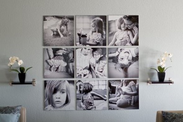 Decore as paredes com fotos de família 004