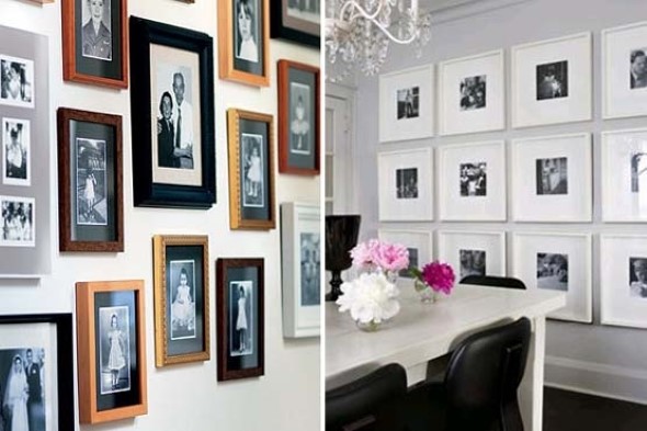 Decore as paredes com fotos de família 019