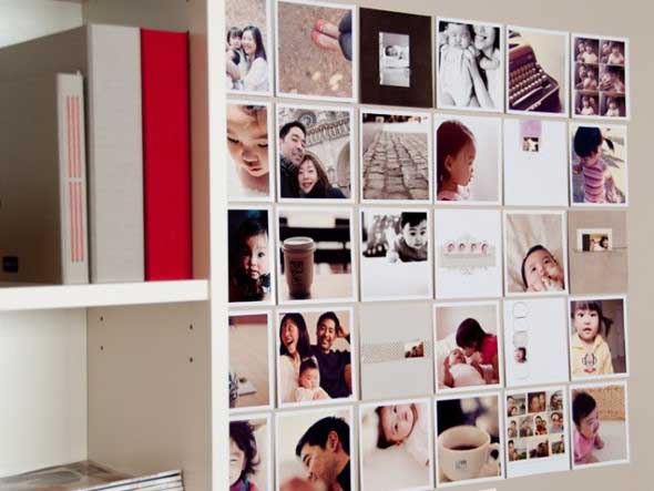 Decore as paredes com fotos de família 020