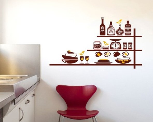 Decore sua cozinha com adesivos 004