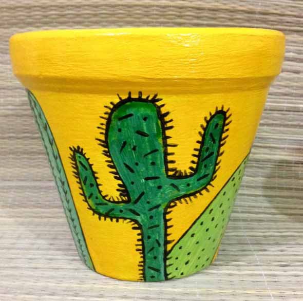 DIY - Como pintar vasos de cerâmica 001