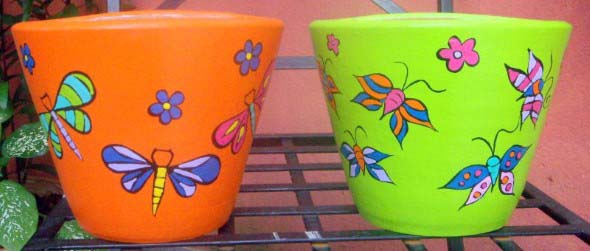 DIY - Como pintar vasos de cerâmica 005