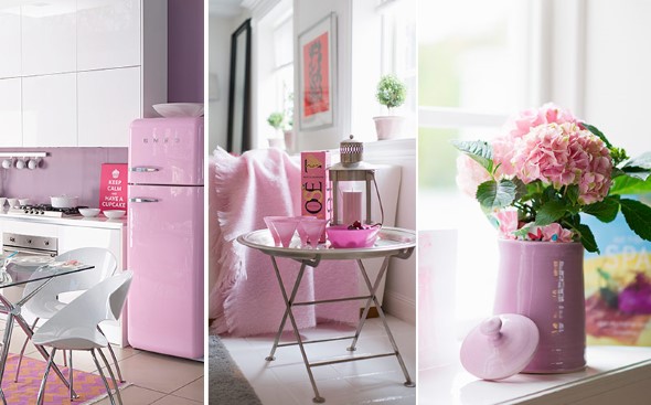 Inspire-se decorando a casa com tons de rosa 008