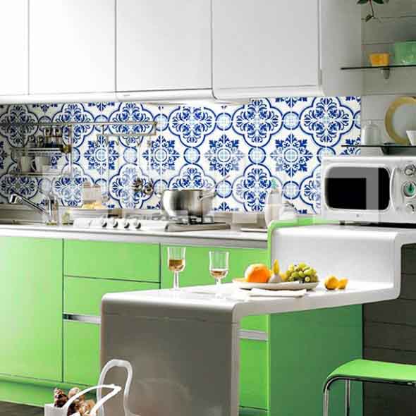 Azulejos estampados na cozinha 006