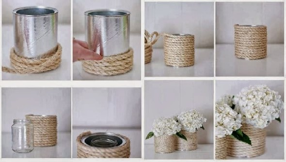 Como organizar flores com vasos artesanais 014