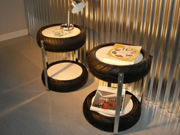 Ideias de decoração com pneus 007