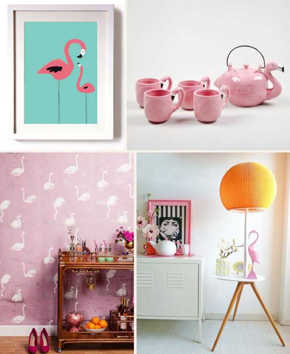 Flamingos na decoração 002