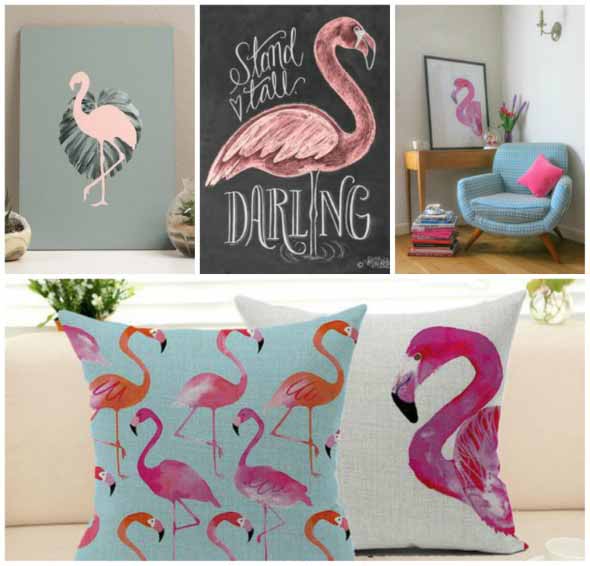 Flamingos na decoração 015