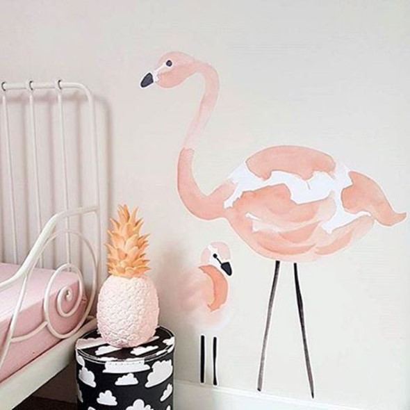 Flamingos na decoração 016