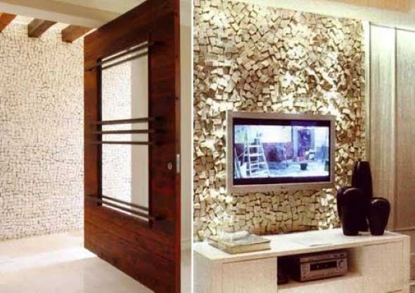 Decoração com TVs espalhadas pela casa 020