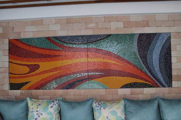 Mosaico na decoração de casa 019