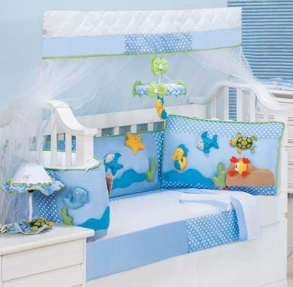 Decorar quarto de bebê em estilo praia 017